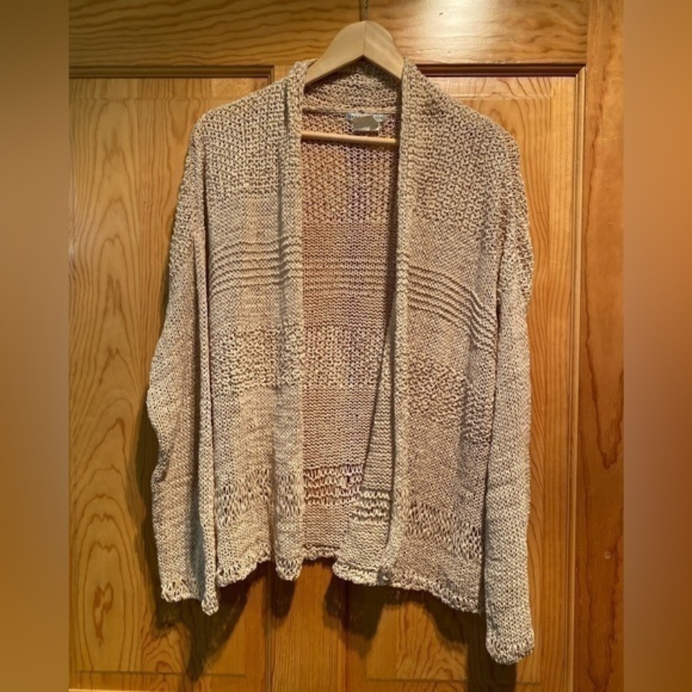 Sarah Pacini Italy Cotton open knit Sweater